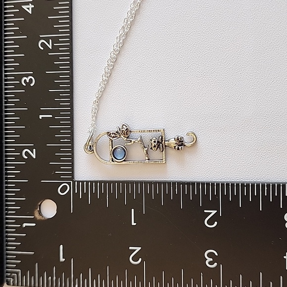 Cat Necklace 925S 24 Inch Chain Whimsy - Picture 4 of 5